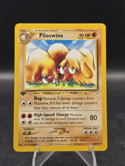 Pokemon TCG Piloswine 36/64 1st Edition Neo Revelation Regular Uncommon NM - Image 1