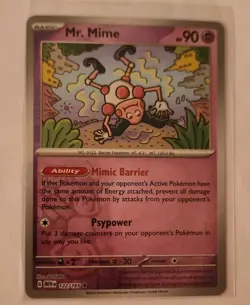 Mr. Mime 122/165 Reverse Holo 151 Pokemon - Image 1