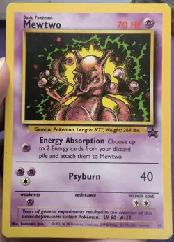 MP Mewtwo Wotc Black Star Promo #14/53 Pokemon Card - Image 3
