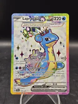 Pokemon TCG Lapras EX 158/142 Sv07: Stellar Crown Ultra Rare NM - Image 1
