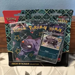 Pokemon TCG Paldean Fates Tech Sticker Collection - Maschiff |BRAND NEW SEALED - Image 1
