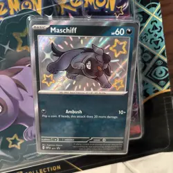 Pokemon TCG Paldean Fates Tech Sticker Collection - Maschiff |BRAND NEW SEALED - Image 2