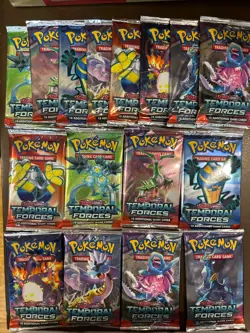 Pokemon TCG: Scarlet And Violet Temporal Forces 16 packs - Image 1