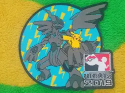 Pokemon Prerelease 2018 Zekrom Pikachu Patch - Image 1