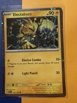 Pokemon Tcg 151 Electabuzz Promo Both Variants HD Cosmo And Pixel Holo - Image 2