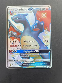 2019 Pokemon Sun And Moon Hidden Fates Shiny Charizard GX SV49/SV94 - Image 1