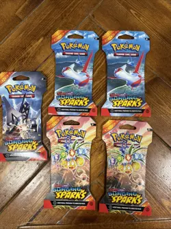 Pokemon Surging Sparks Sleeved Booster Packs - Factory Sealed Lot Of 5 - Image 1