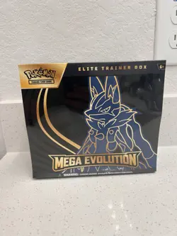 Pokemon TCG Mega Evolution Lucario ETB Elite Trainer Box - New Sealed - Image 1