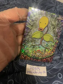 Pokemon Topps Bellsprout #69 Sparkle-Chrome;FREE SHIPPING!!! - Image 3