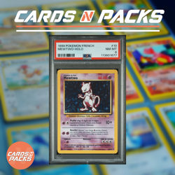 Carte Pokemon Mewtwo 10/102 HOLO Edition 2 Set de Base PSA 8 NM-Mint 🇫🇷🔥 - Image 1