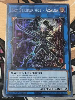 Yugioh Sky Striker Ace-Azalea BLMR-EN052 Secret Rare Near Mint 1st Edition - Image 1