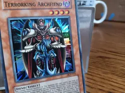 Terrorking Archfiend DR1-EN234 Super Yugioh Holographic Holo NM Vintage 96 - Image 2