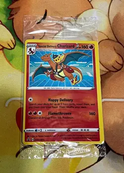 Special Delivery Charizard SWSH075 Sword & Shield Promo Card ✨NM SEALED✨ - Image 1