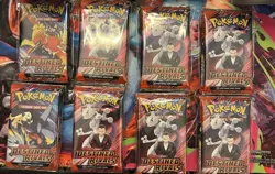36 x DESTINED RIVALS Sealed BOOSTER PACKS (Box Lot) 10 Pokemon Cards Per Pack - Image 1