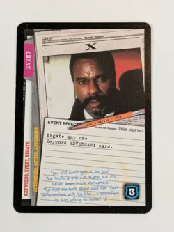 1996 X-Files CCG Premier - X Event Card - Ultra RARE - XF96-0293v1 - NM/M - Image 2