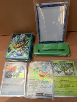 Pokemon TCG: Ogerpon ex Premium box - Promo only (three cards and stand) - Image 1