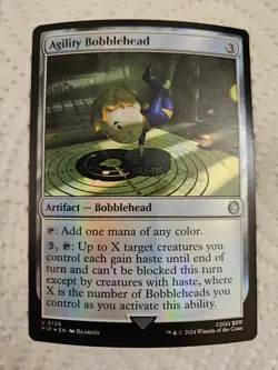 Agility Bobblehead MTG Fallout Foil PIP 126 NM Unplayed - Image 1