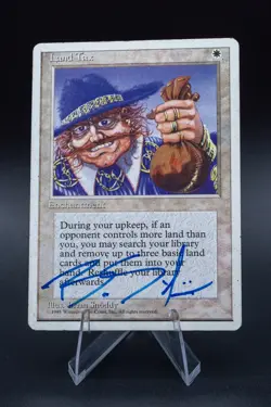 Land Tax (SIGNED): 1995 Magic the Gathering - 4th Edition - Image 1