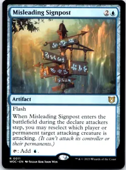 Misleading Signpost - Commander: Wilds of Eldraine - 11 NM - Image 1