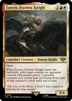 MTG Eowyn, Fearless Knight the Lord of the Rings Regular Rare NM - Image 1