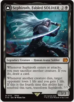 Sephiroth, Fabled SOLDIER (Regular, #0115, NM) Final Fantasy (FIN), MTG - Image 1