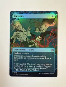 Curiosity - FOIL SHOWCASE - MTG Wilds of Eldraine: Enchanting Tales - NM - Image 1
