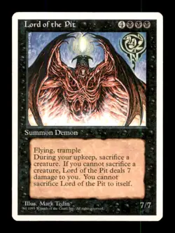 MTG Lord of the Pit LP Light Play Fifth Edition [700] - Image 1