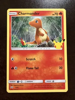 Charmander 9/25 Non-holo NM Pokemon TCG McDonald’s 25th Anniversary Celebrations - Image 1