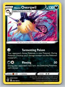 Hisuian Overqwil #090/189 SWSH10: Astral Radiance Uncommon - Pokemon Cards H13 - Image 1
