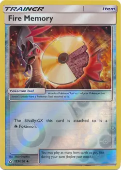 Fire Memory - 123/156 - Uncommon - Reverse Holo NM, English Pokemon Ultra Prism - Image 1
