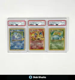 2021 POKEMON CELEBRATIONS HOLO CLASSIC BASE BLASTOISE CHARIZARD VENUSAUR PSA 10 - Image 1