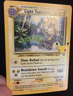 Pokemon Light Toxtricity SWSH137 Black Star Promo LP/NM W/Swirl - Image 1