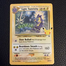 Pokemon Light Toxtricity SWSH137 Black Star Promo LP/NM W/Swirl - Image 2