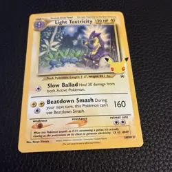 Pokemon Light Toxtricity SWSH137 Black Star Promo LP/NM W/Swirl - Image 3