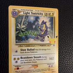 Pokemon Light Toxtricity SWSH137 Black Star Promo LP/NM W/Swirl - Image 4