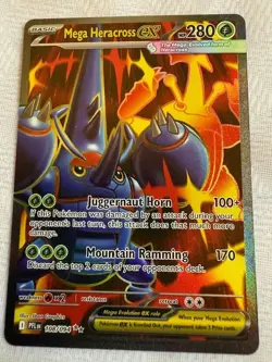 Mega Heracross EX 108/094 Phantasmal Flames Pokemon Full Art Illustration Rare - Image 1