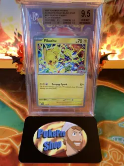 2025 Pokemon Pikachu SVP225 World Championships Black Star Promo - BGS 9.5 - Image 1