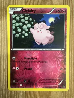 Pokemon TCG Clefairy Furious Fists 69/111 Reverse Holo Common LP - Image 1