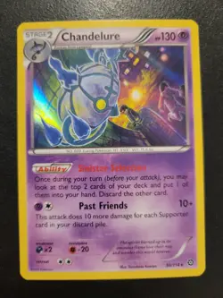 Chandelure - 50/114 - Holo Rare NM, English Pokemon XY Steam Siege - Image 1