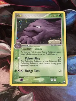 Pokemon TCG Muk Reverse Holo Rare EX 11/92 EX Legend Maker LP+ - Image 1