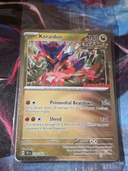 Pokemon TCG - Koraidon 119/162 Gamestop Exclusive Promo-Temporal Forces Sealed - Image 1