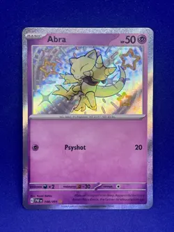 Pokemon TCG Abra 148/091 Baby Shiny Paldean Fates Scarlet & Violet NM - Image 1