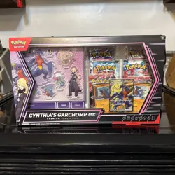 Pokemon TCG Cynthia's Garchomp ex Premium Collection Box SEALED IN HAND - Image 1