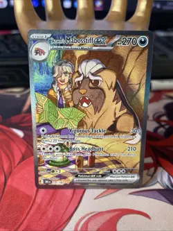 Pokemon TCG Arven's Mabosstiff EX #235/182 Sv10: Destined Rivals SAR Near Mint - Image 1