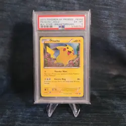 2015 POKEMON XY BLACK STAR PROMOS XY89 PIKACHU-HOLO BLK. STAR-BREAKTHROUGH PSA 6 - Image 1