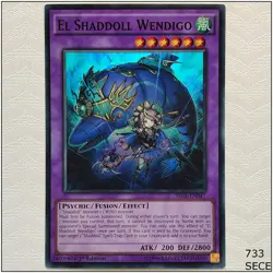 El Shaddoll Wendigo - SECE-EN047 - Super Rare 1st Edition Yugioh - Image 1