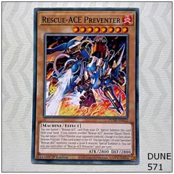 Rescue-ACE Preventer - DUNE-EN022 - Common 1st Edition Yugioh - Image 1