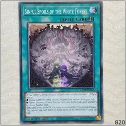 Sinful Spoils of the White Forest - SUDA-EN055 - Common 1st Edition Yugioh - Image 1