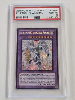PSA 10 (POP 1) Elemental HERO Shining Flare Wingman LCGX-EN050 Yugioh Unlimited - Image 1