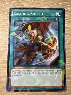 Yu-Gi-Oh Bashing Shield Common 1st Edition BP03-EN186 LP - Image 1